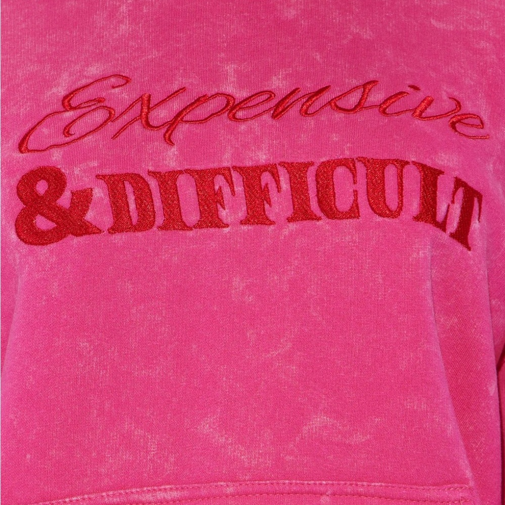 Fashion Nova 2-Piece Expensive & Difficult Acid Washed Pink Fleece Set - XS - BN - Picture 5 of 8